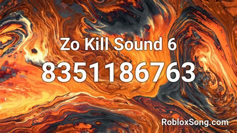 <strong>Zo kill sound</strong> aren't working Bro WTF my <strong>ZO kill sound</strong> on roblox isn't working I even changed my <strong>sound</strong> by going on YouTube to get some but most of them didn't even work. . Zo kill sounds september 2022